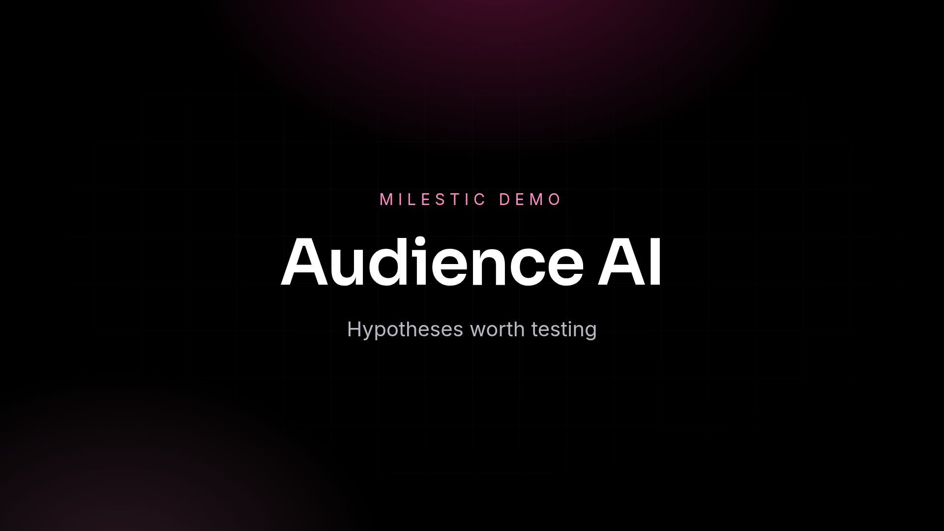Audience AI demo