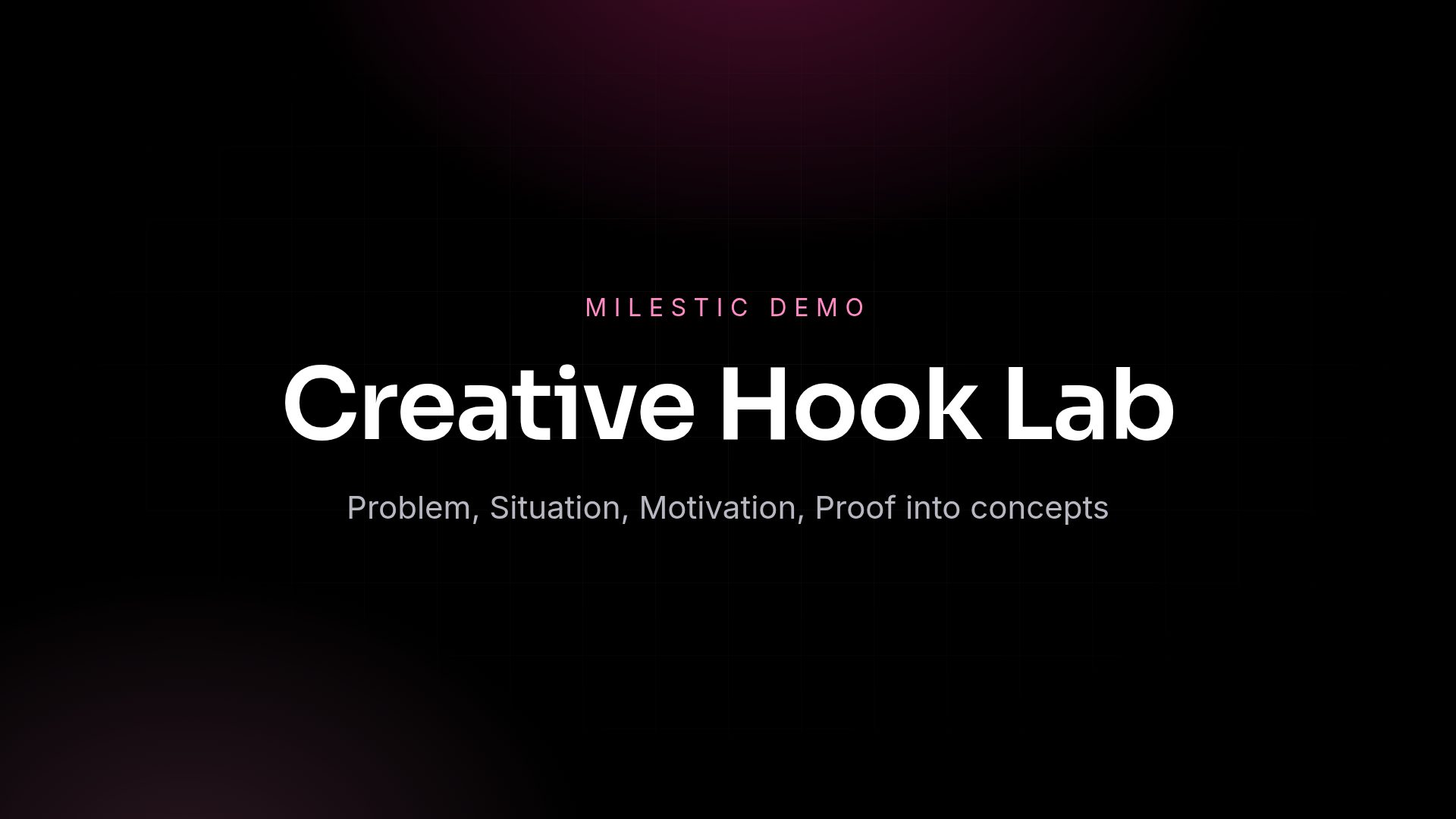 Creative Hook Lab demo
